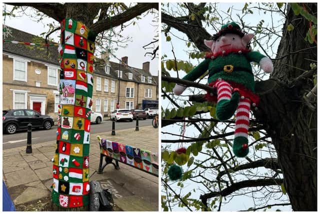 The yarn bombers love the response their creations get from visitors to the town: “It just puts smiles on the faces of everyone who comes, no matter what their age.”