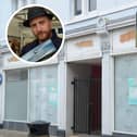 The former Post Office in Cowgate, Peterborough, which entrepreneur James Morgan, inset, is considering turning into a steakhouse restaurant.