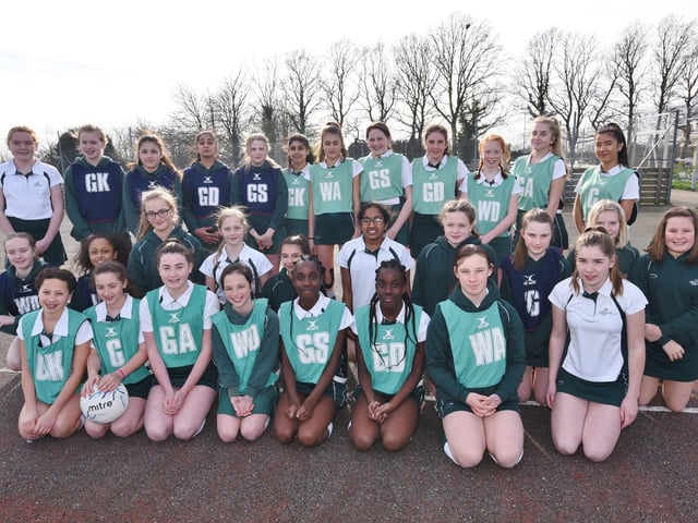 Pictured are the Peterborough School teams during a netball tournament at Arthur Mellows Village College.