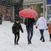 The Met Office forecasts snow in Peterborough for the rest of the day