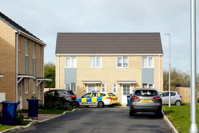 Police presence at Meridian Close, Bluntisham, Cambridgeshire.