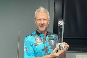 Mark Gray with his latest trophy.