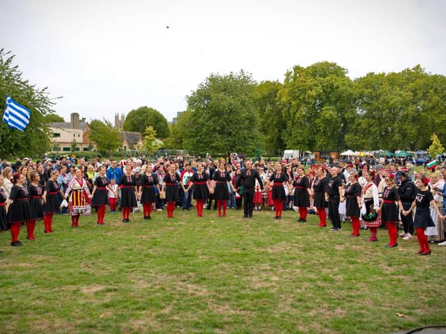 Performers at last year's European Cultural Heritage Festival in Stanley Park, Peterborough
