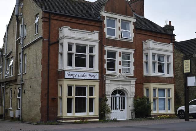 Thorpe Lodge Hotel, Thorpe Road, in Peterborough, is on the market.