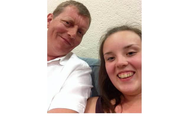 Hannah with her dad, Martin