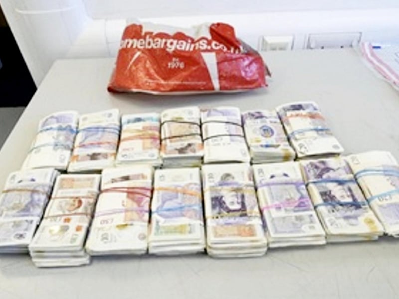 Cash found in Michael Watson's VW Passat
