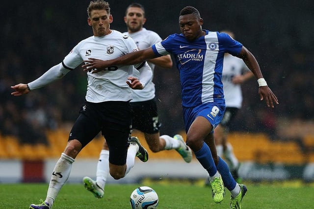 Britt Assombalonga banged in 23 goals for Posh during the 2013/14 season, earning him a move to Nottingham Forest. He eventually played top-fight football in the Turkish Süper Lig with Adana Demirspor.