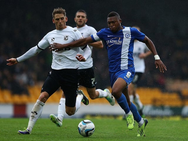 Britt Assombalonga banged in 23 goals for Posh during the 2013/14 season, earning him a move to Nottingham Forest. He eventually played top-fight football in the Turkish Süper Lig with Adana Demirspor.