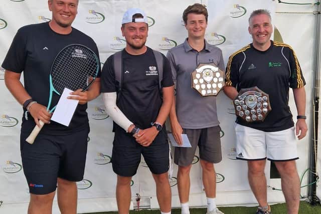 From the left, Max Lambert, Jack Pearson, George Green and Wayne Humphreys.