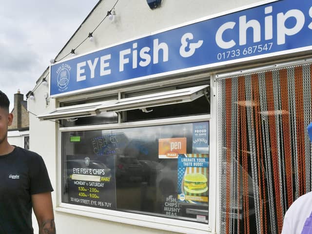 Tarun Singh at the re-vamped Eye Fish and Chips on Eye High Street.