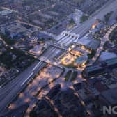 This image shows how the Station Quarter development in Peterborough could appear