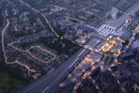 This image shows how the Station Quarter development in Peterborough could appear