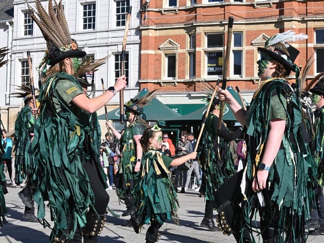 The Sutton Morris dancers take part on Saturday