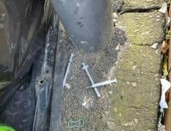 Used drug needles found on the floor at Green Lane in Millfield. Residents are being urged to call police to report issues