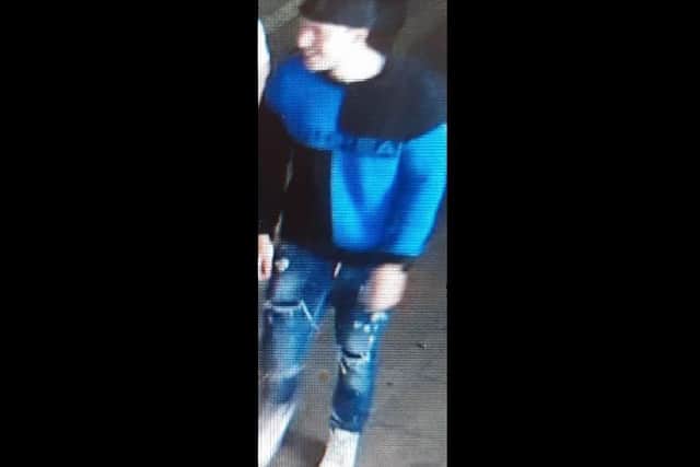 Police have released this CCTV image of a fourth man they wish to speak to.