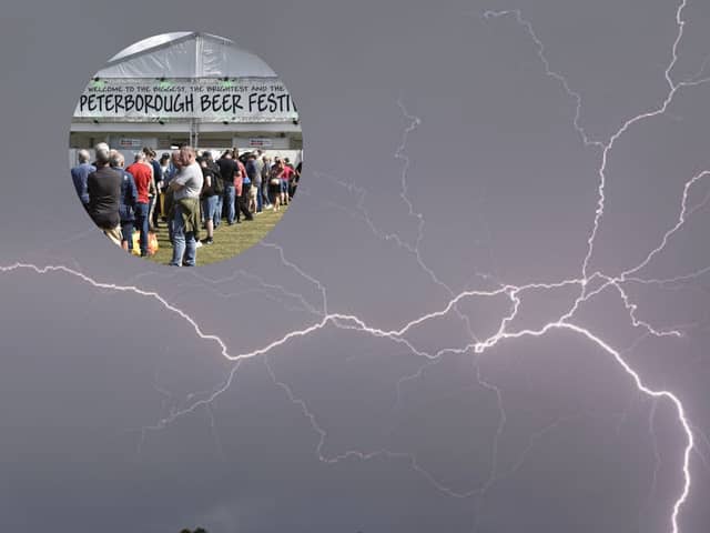 Forecasters are warning that thunderstorms could hit Peterborough later this week