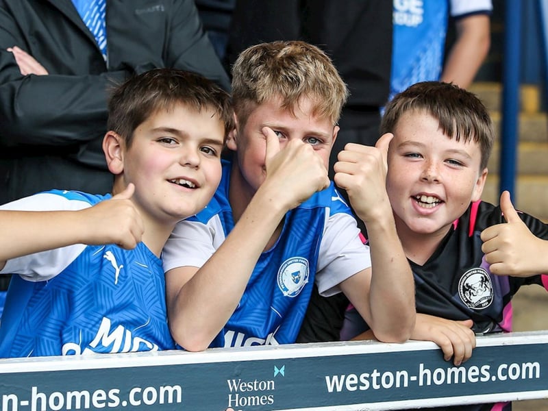 Peterborough United fans enjoy a 3-0 win over Birmingham City.