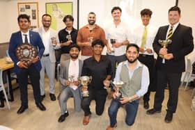 Peterborough Town CC award winners. Photo Andy Dann.