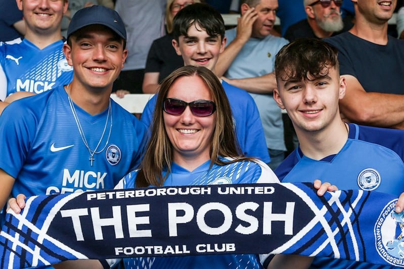 Peterborough United fans enjoy a 3-0 win over Birmingham City.