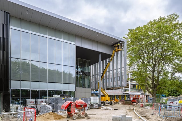Floor to roof windows will help to give ARU Peterborough a light and airy appearance.