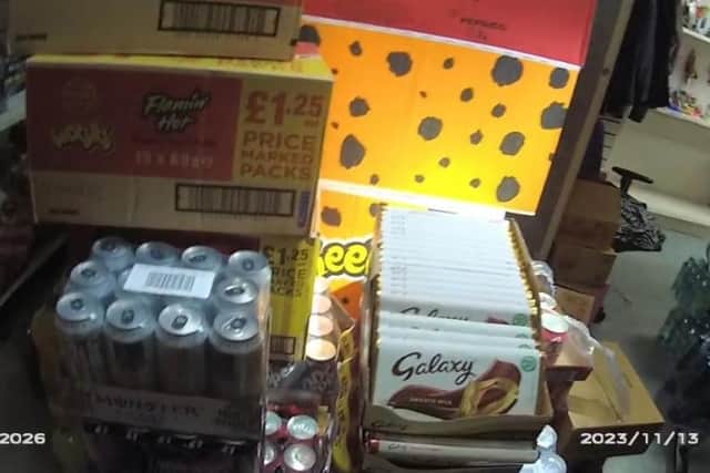 Police say the chocolate stolen from Poundland was worth around £60 in total