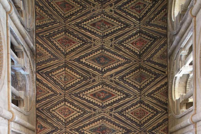 Peterborough Cathedral nave ceiling