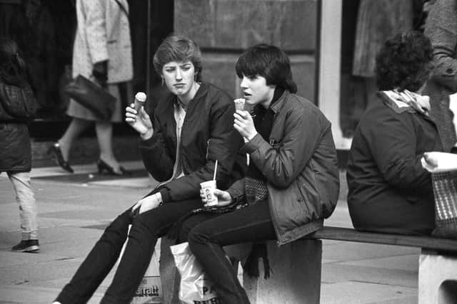 The two girls photographed in 1980