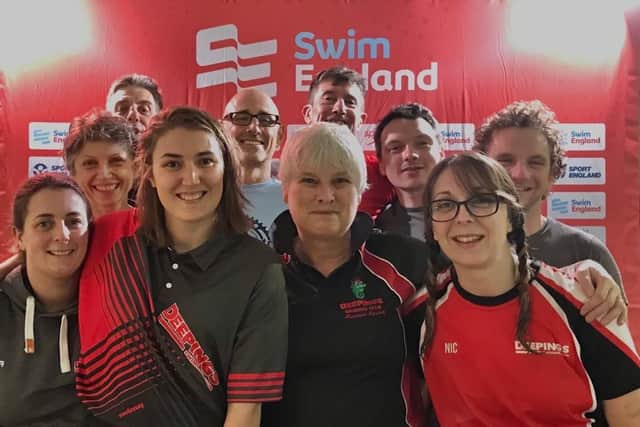 The Deepings team at the England Swim Masters.