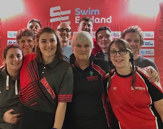 The Deepings team at the England Swim Masters.