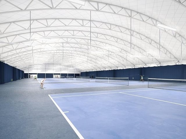 The Oriam Tennis Centre will create a six-court indoor tennis training facility in Riccarton and is due to be completed by winter 2022.