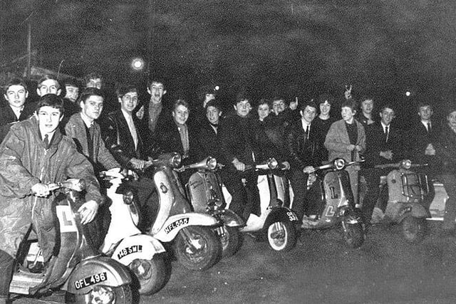 A group of Peterborough Mods in a photo which probably dates back to the late 1960s (Peterborough Images Archive)