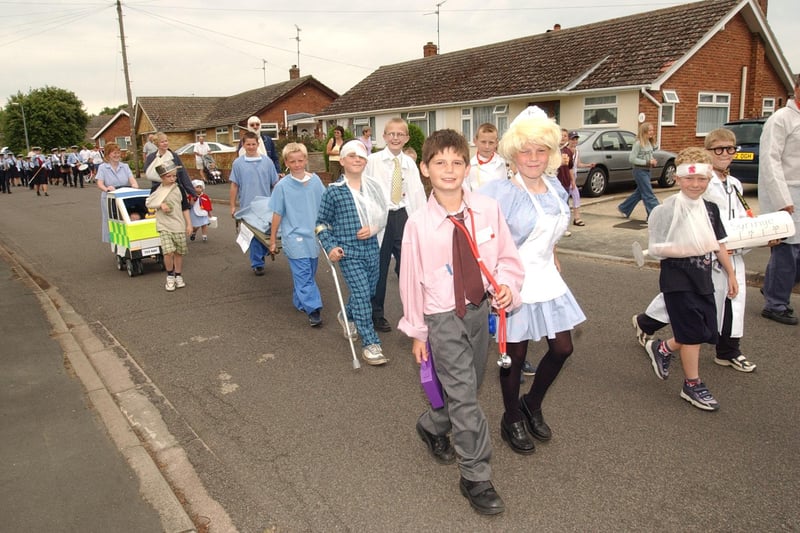 Werrington carnival parade making its way through the village back in 2003