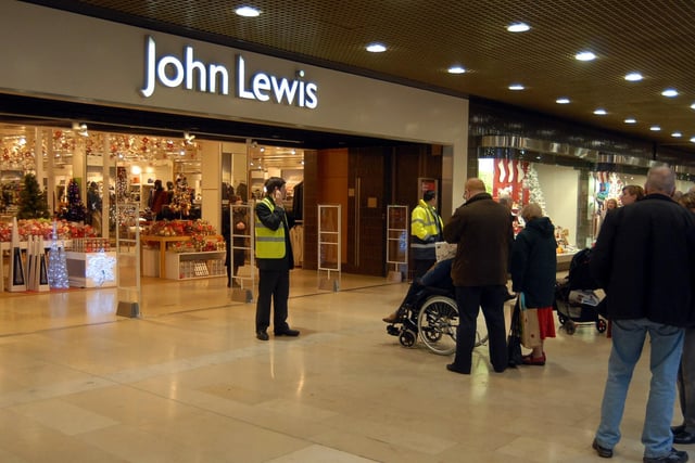 John Lewis in the Queensgate Shopping Centre in Peterborough.