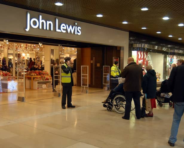 John Lewis in the Queensgate Shopping Centre in Peterborough.