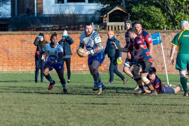Ben Wilkinson in possession for Peterborough Lions at ONs. Photo: Mick Sutterby.