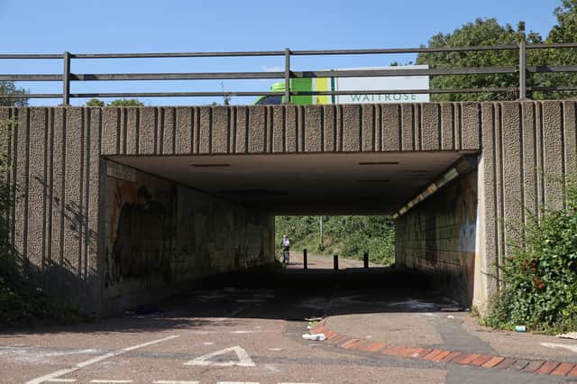 The underpass between Bourges Boulevard and Westfield Road. Photo: Paul Marriott.