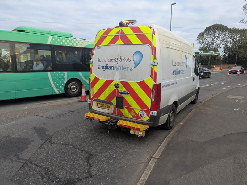 Anglian Water have been working at the site this week