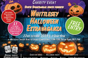 The Halloween Extravaganza family fun day will take over the Whittlesey Indoor Bowls & Sports Complex Hall on Sunday October 22.