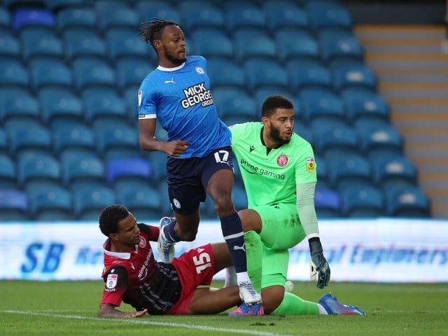 Will Blackmore is the back-up goalkeeper, Ricky Jade-Jones (pictured) is a forward who would preferably be used if Posh are ahead, Randall and Mason-Clark by default as Ajiboye played for the under 21s today so won't be involved. Burrows can cover a couple of positions and Josh Knight is the sub defender. Hector Kyprianou is the midfield support.
