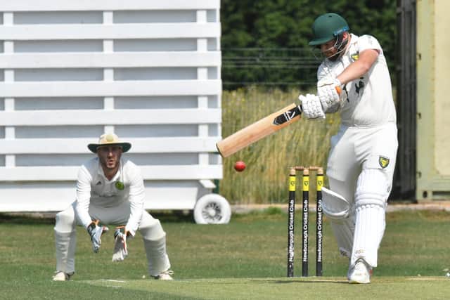 David Cooper batting for Newborough in a South Lincs Championship win over Boston at St Martin's Road on Saturday. Photo: David Lowndes.