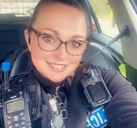PC Sam Sparkes has made the emotional plea today
