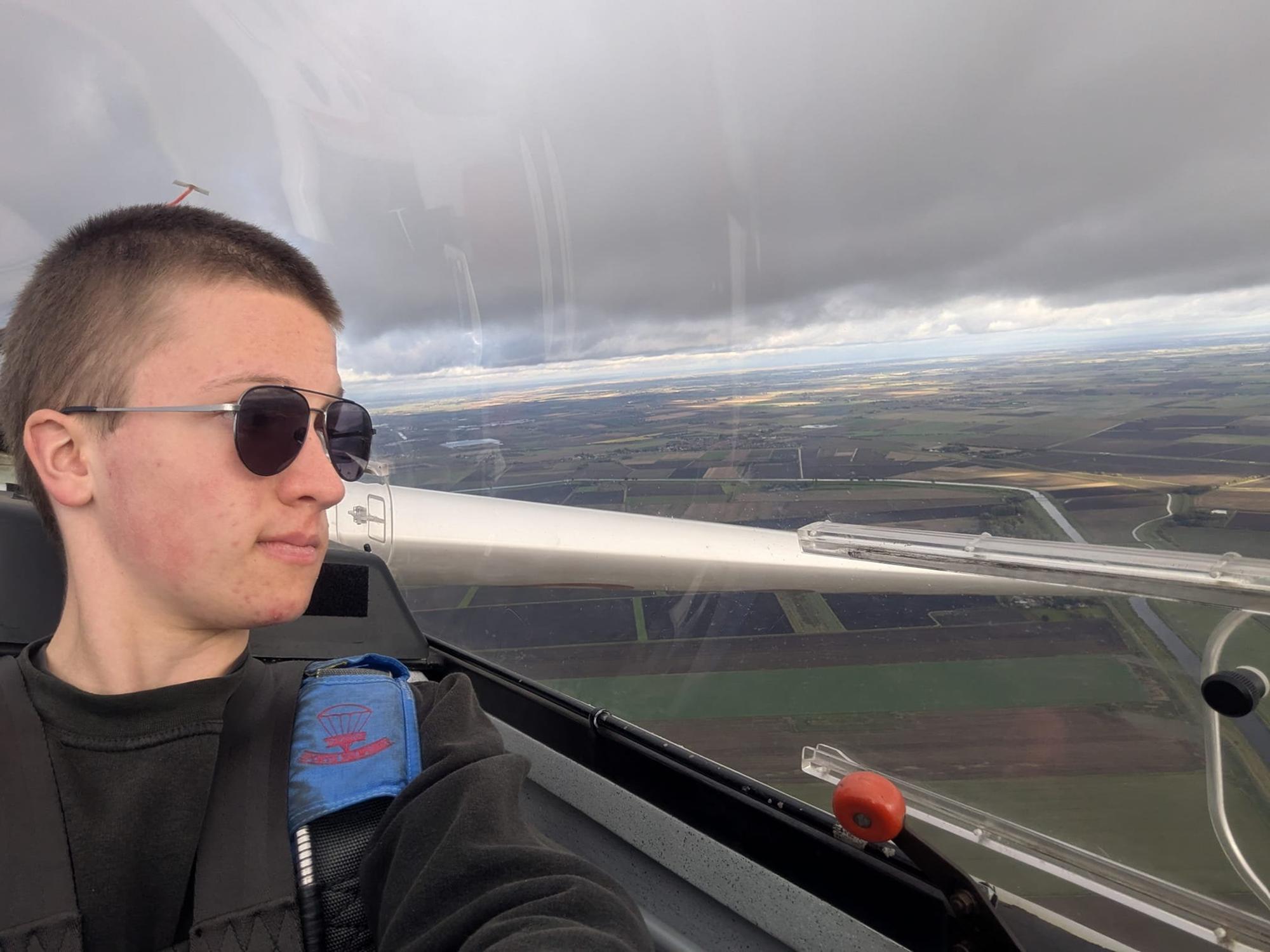 Charlie Lumb at Peterborough and Spalding Gliding Club