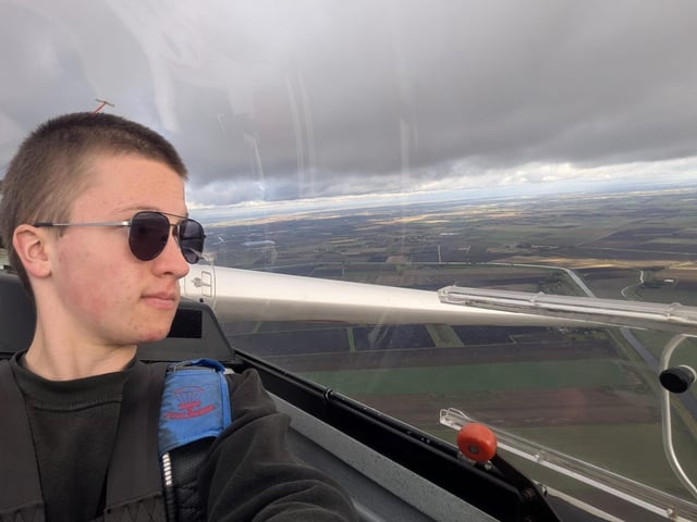 Charlie Lumb at Peterborough and Spalding Gliding Club