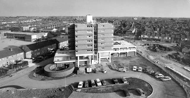 An aerial view of Somers Town Health Centre on October 27, 1973. The News PP4160