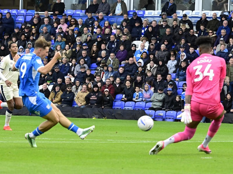 The centre forward needs to sharpen up his finishing, but the rest of his game appears to be in good order.