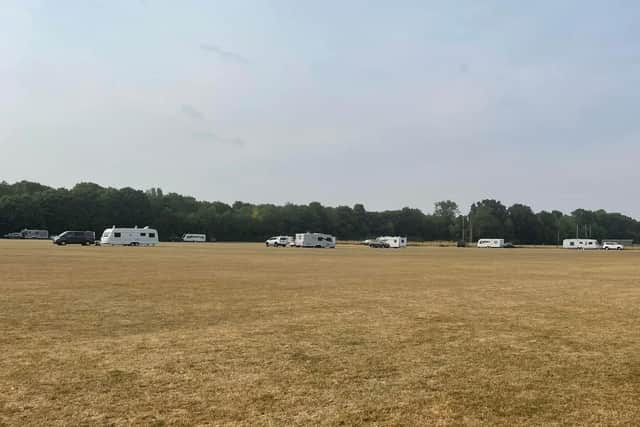 Caravans at Bretton Park. Photo: Stuart Cave.