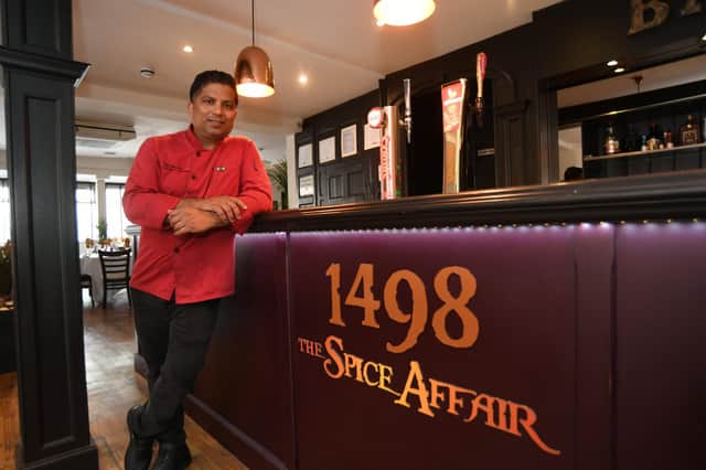 Loyd Luis,  Chef/Owner  of 1498 The Spice Affair at Priestgate in Peterborough city centre