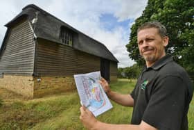Dave Poulton from Up the Garden Bath with his plans for a conservation area at the East of England Arena.