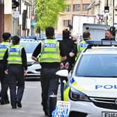 Police arrest in the city centre
