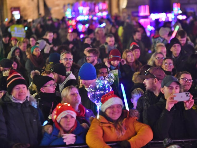 Switching on of the Christmas lights in Cathedral Square 2024.